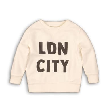 Chlapčenská mikina s kapucňou, Minoti, TB FLEECE CREW 6, biela
