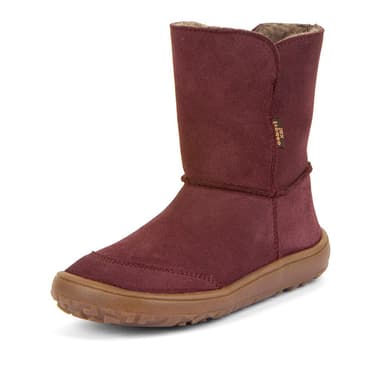 Froddo Dievčenské zimné barefoot topánky TEX SUEDE Bordeaux G3160250-1
