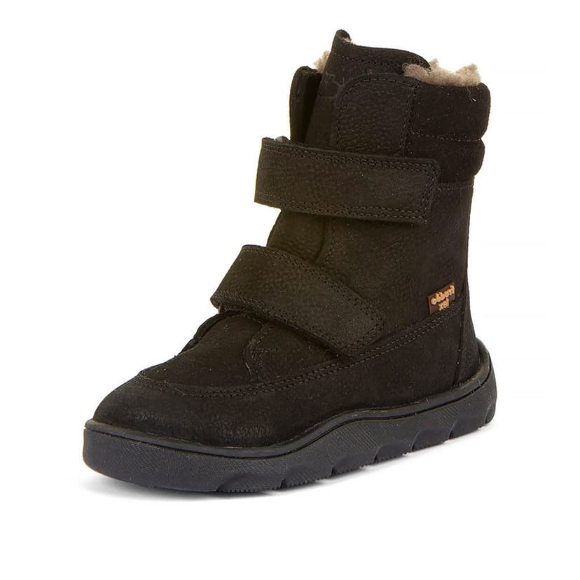 Dívčí zimní barefoot boty ZERU TEX WINTER Black, Froddo, G3160240-7, černá