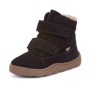 Chlapčenské zimné barefoot topánky ZERU TEX FURRY Dark blue, Froddo, G2110149, tmavomodrá