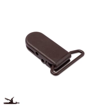 Plastový klip na dudlík 37x16x9 mm Coconut Brown - 1 ks