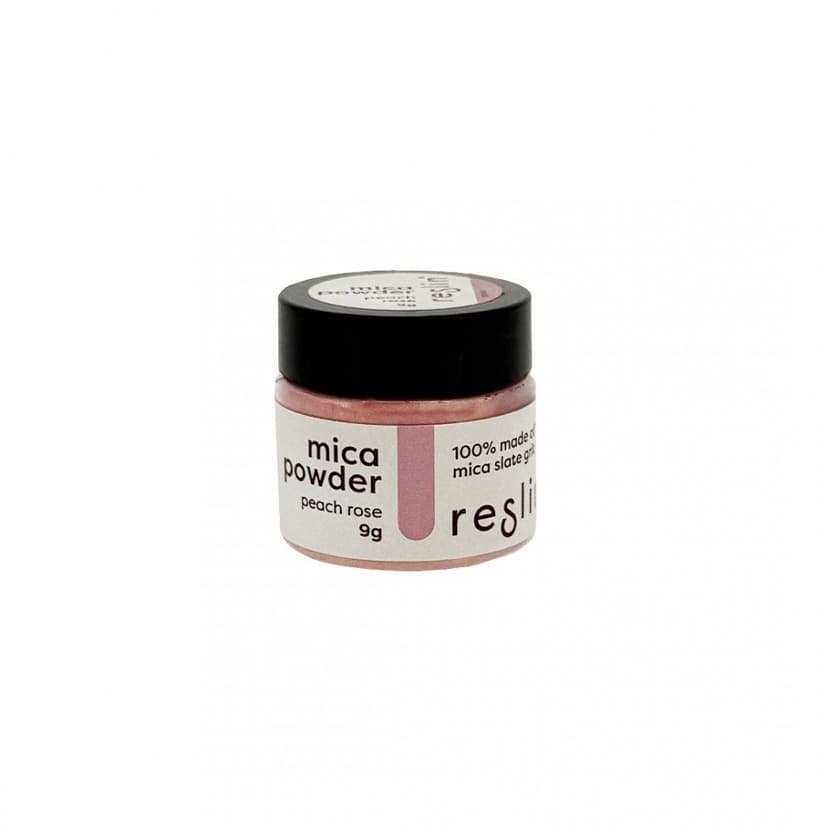 Reslin® Reslin perleťový mica prášek do ekologické pryskyřice 9 g broskvově růžový - 1 ks