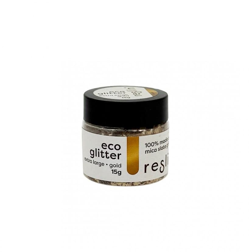 Reslin® Reslin eco glitry do ekologické pryskyřice 15 g vel. XL v barvě zlata - 1 ks