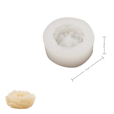Manumi silikónová forma na odlievanie kreatívnej hmoty 75 x 27 mm v tvare anglickej ruže