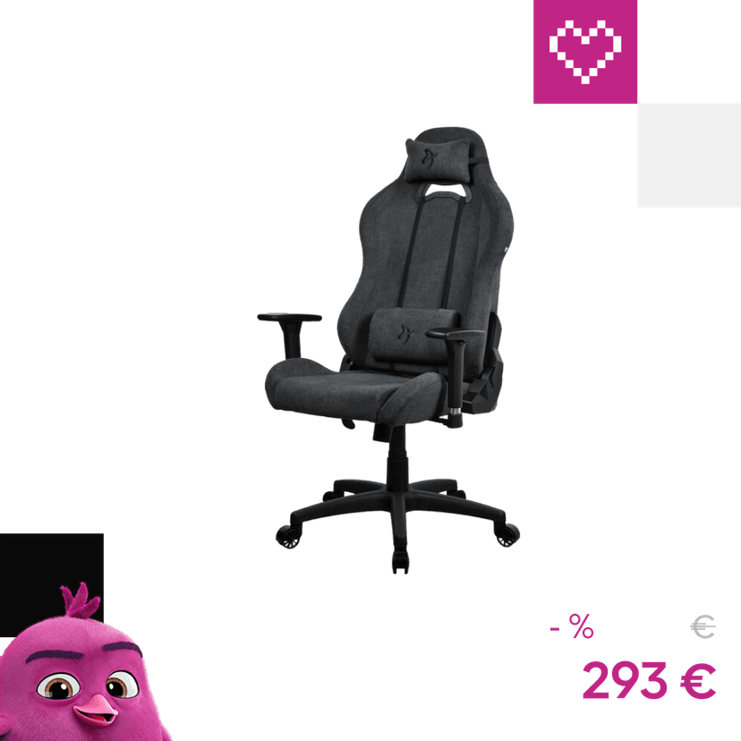 AROZZI TORRETTA Soft Fabric v2 herná stolička šedá