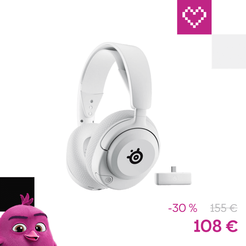 SteelSeries Arctis Nova 5X herné slúchadlá biela