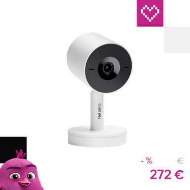 Netatmo Indoor Camera Advance biela + 8GB MicroSD karta