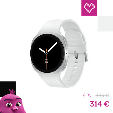 Samsung Galaxy Watch8 (40mm) strieborná