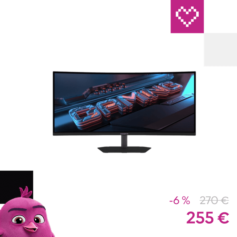 GIGABYTE G34WQC2 herný monitor 34"