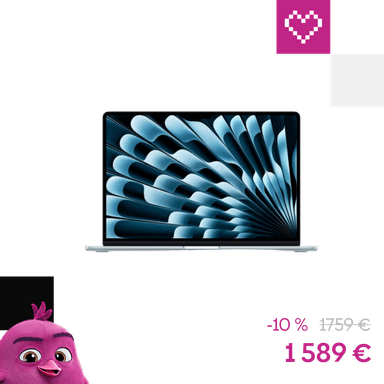 Apple MacBook Air 15,3" (2026) / M5 / 16GB / 512GB / blankytně modrý