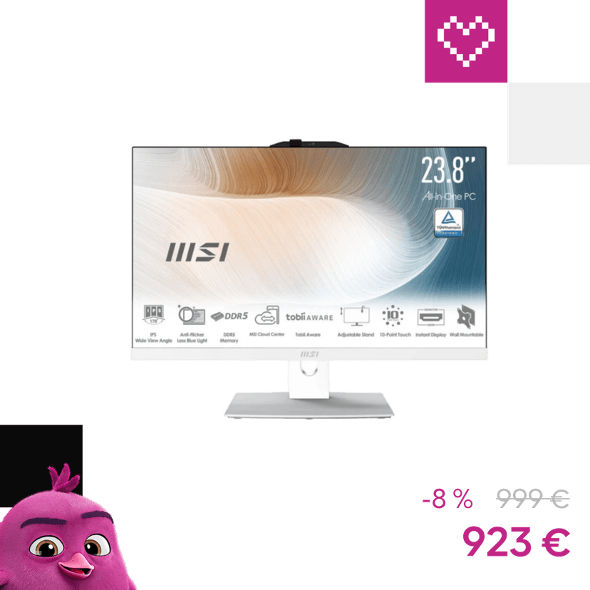 MSI Modern AM242TP AiO (Modern AM242TP 1M-2219EU) biely