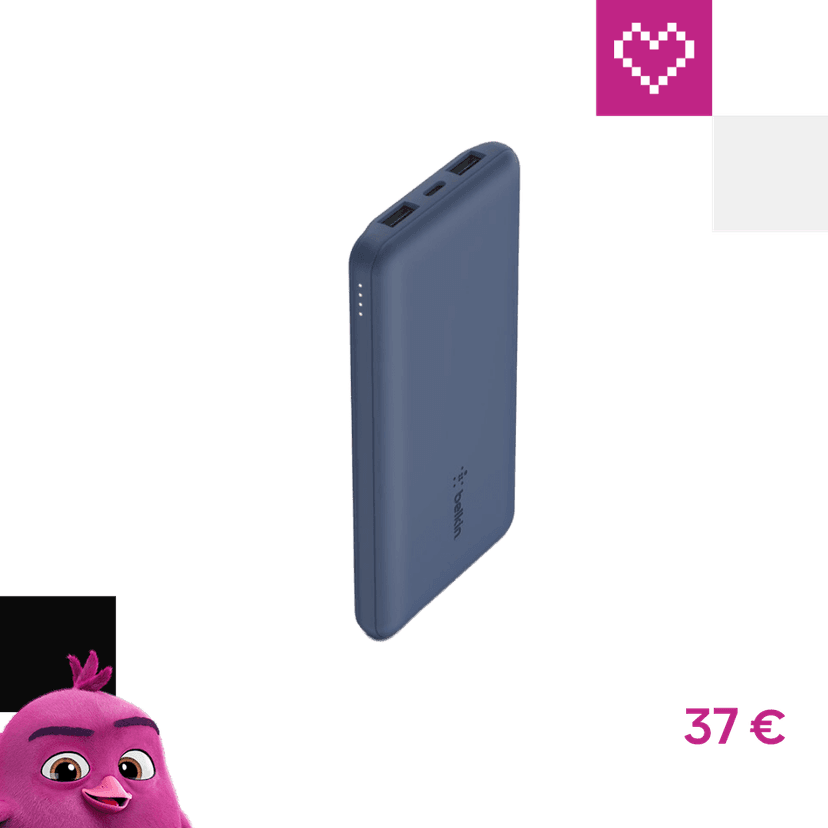 Belkin BOOST CHARGE USB-C powerbanka (15W), 10000mAh, modrá