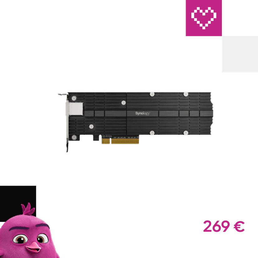 Synology E10M20-T1 karta kombinovaného adaptéra M.2 SSD a 10GbE