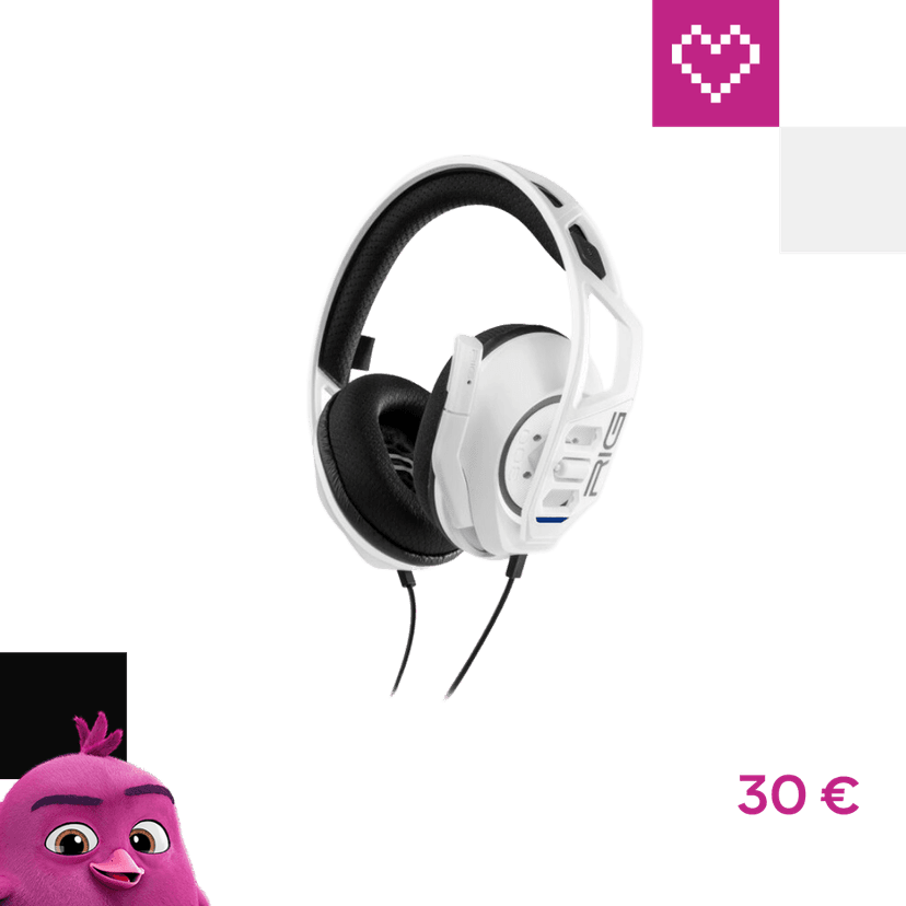 Nacon RIG 300 PRO HS herný headset pre PS4/PS5 biely
