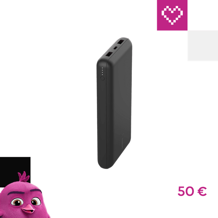 Belkin BOOST CHARGE USB-C powerbanka (15W), 20000mAh, čierna