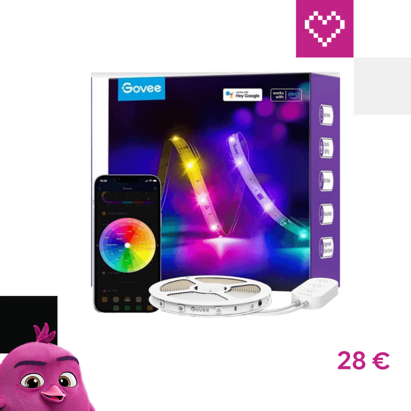 Govee WiFi RGBIC Smart PRE LED pásik 5m