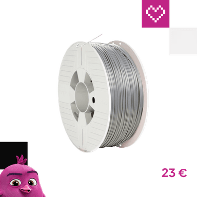 VERBATIM filament do 3D tlačiarne ABS 1.75mm, 404m, 1kg strieborný/sivý