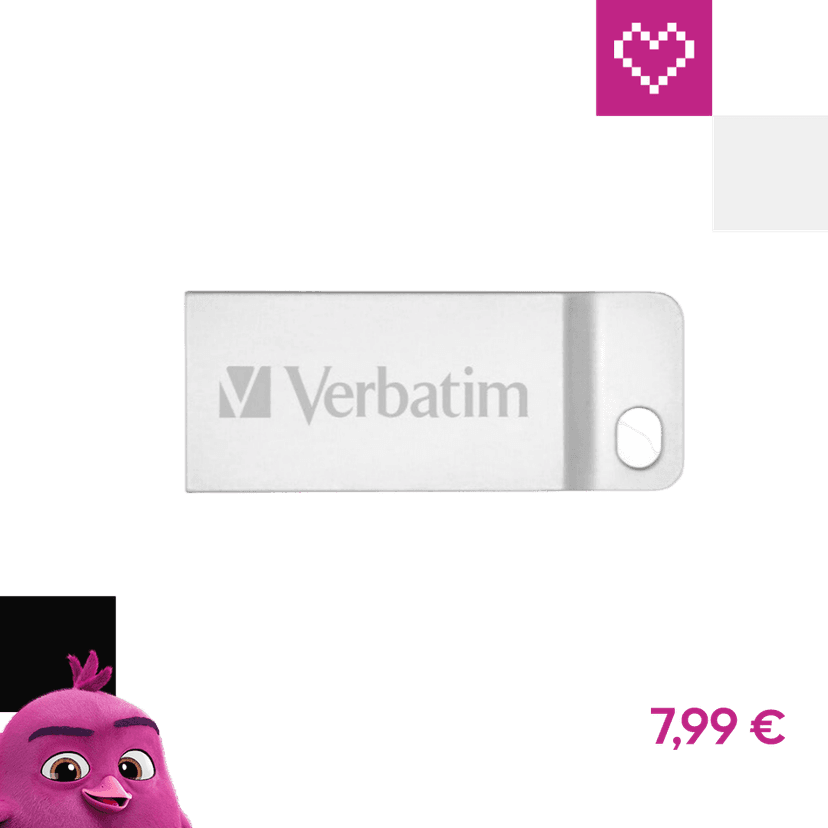 VERBATIM Flash Disk 16GB Metal Executive, USB 2.0, strieborný