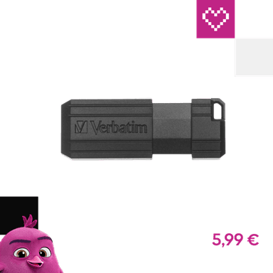 VERBATIM Flash Disk 8GB Store 'n' Go PinStripe, čierny
