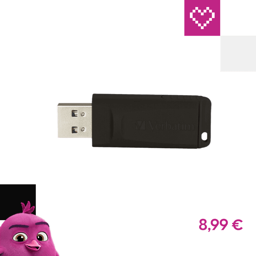 VERBATIM USB flash disk Store 'n' Go SLIDER 16GB čierny
