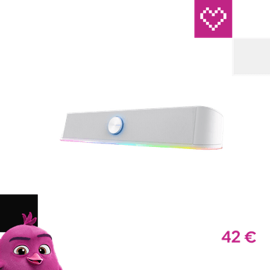 Trust GXT 619W Thorne RGB soundbar, biely