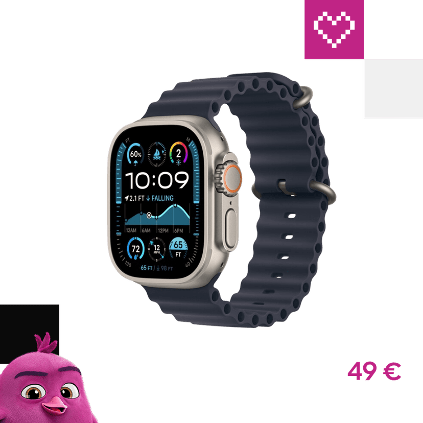 Apple Watch 49/46/45/44mm predĺženie námornícky modrého oceánskeho remienka s prírodným titánom