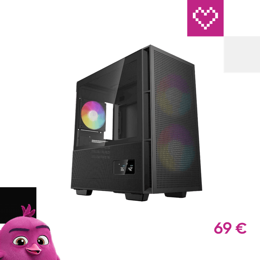 DEEPCOOL CH360 DIGITAL černá