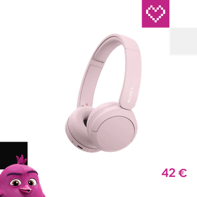 Sony WH-CH520 bezdrôtové slúchadlá ružová