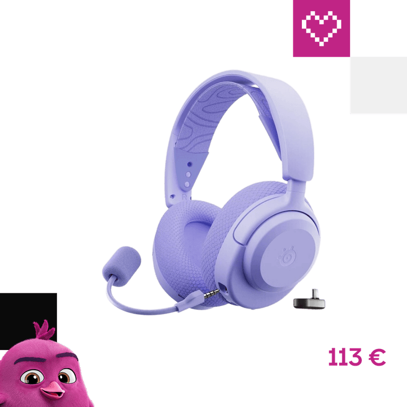 SteelSeries Arctis Nova 3XW Xbox bezdrátová herní sluchátka fialová
