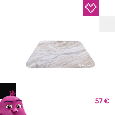 Arozzi Zona Quattro Floor Pad White Marble