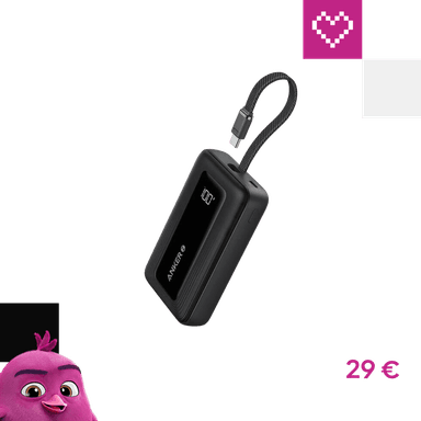 Anker Zolo powerbanka (10000mAh) 30W, s káblom USB-C čierna