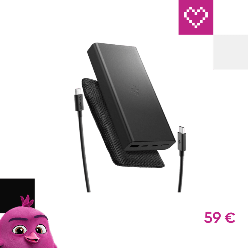 Spigen Essential powerbanka 20000mAh (30W) čierna (EA3020)