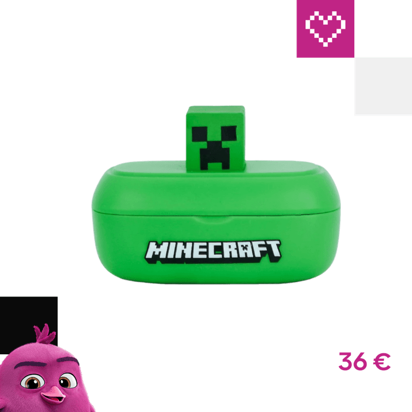 OTL detské TWS slúchadlá 3D Minecraft