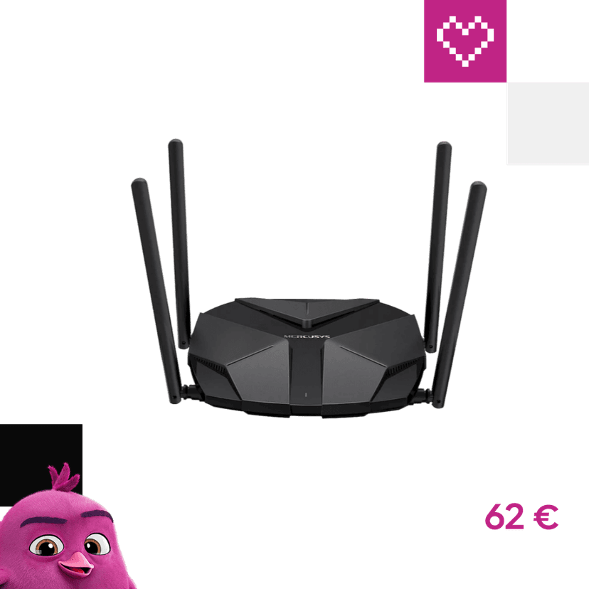 Mercusys mr85x, ax3000 wi-fi 6, 2.5g
