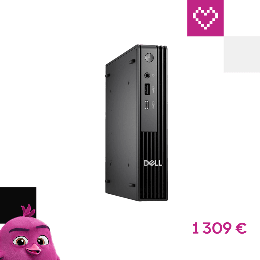 DELL Pro Micro QCM1255 (H1M8G) černý - 3 roky záruky ProSupport On-Site