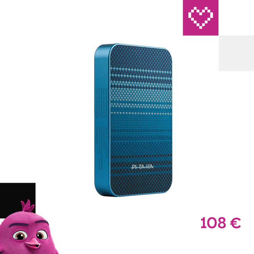Pitaka Powerbanka (15W), 10000mAh, Qi2/MagSafe, Moonrise