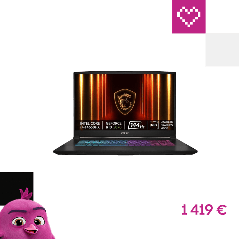 MSI Katana 17 HX (B14WGK-282CZ) RTX 5070 čierny