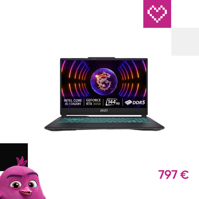 MSI Cyborg 15 (A13UC-2265XCZ) RTX 3050 čierny