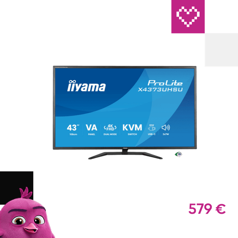 iiyama ProLite X4373UHSU-B2 monitor 43"