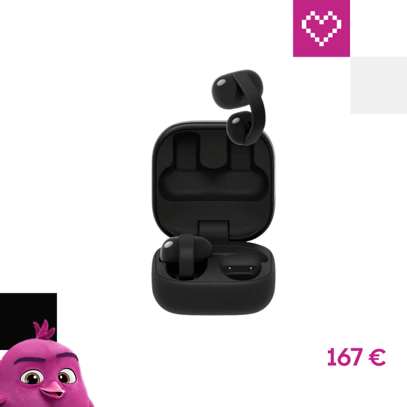 Sony LinkBuds Clip bezdrôtové slúchadlá čierna