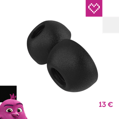 FIXED Plugs Pro 2 sady špuntů z paměťové pěny pro Apple Airpods Pro 3 (XS) černá