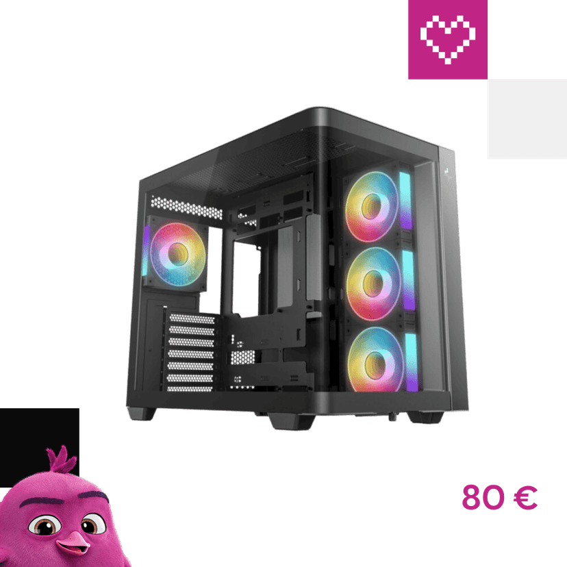 DEEPCOOL CG530U 4F čierna