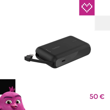 Belkin BOOST CHARGE™ USB-C PowerBanka s integrovaným USB-C káblom, 10000mAh, PD, 20W čierna