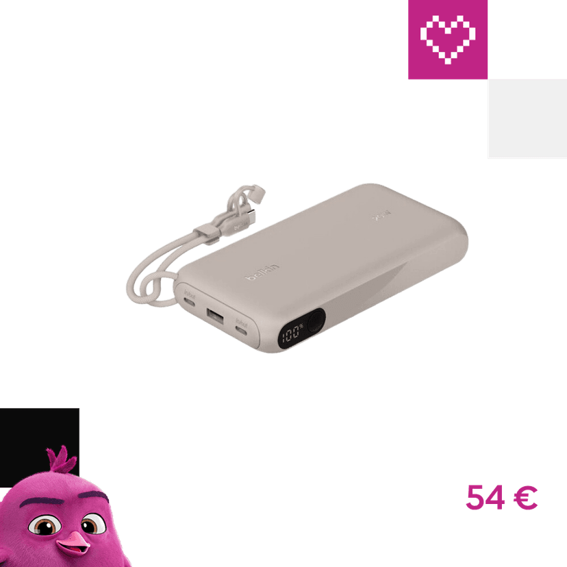 Belkin BOOST CHARGE™ USB-C PowerBanka s displejom, 20000mAh, PD, 20W piesočná