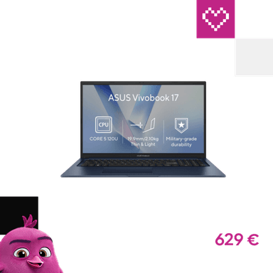 ASUS Vivobook 17 (X1704VA-AU1055Z) modrý