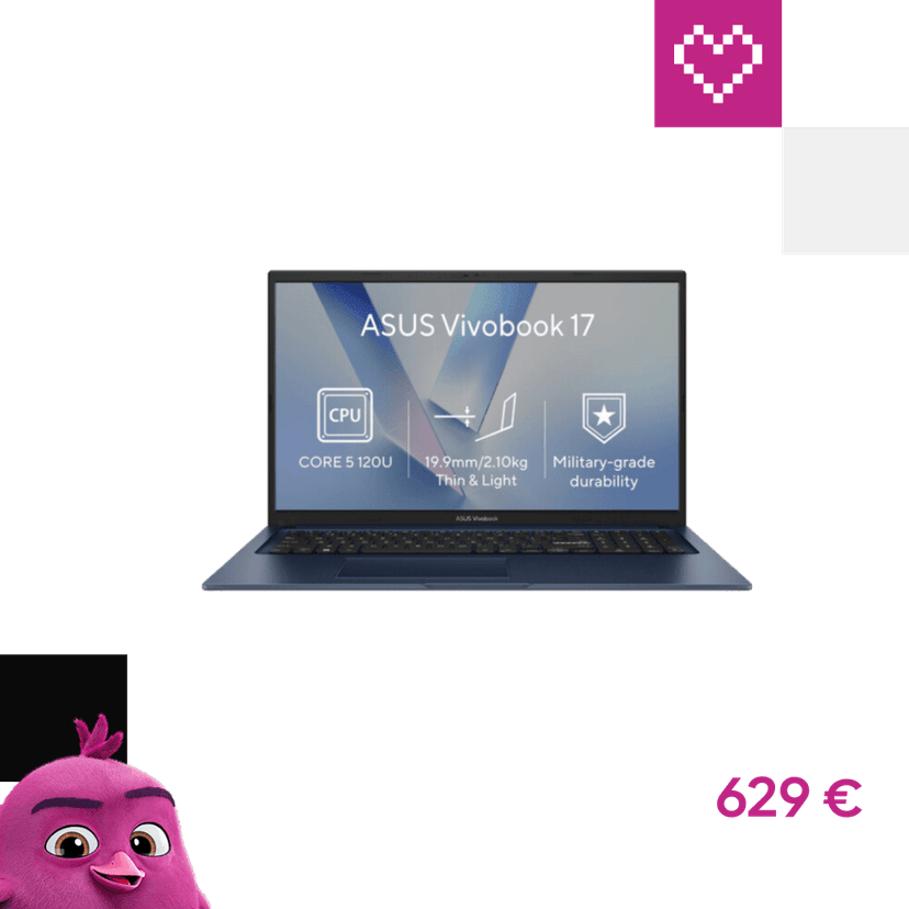 ASUS Vivobook 17 (X1704VA-AU1055Z) modrý