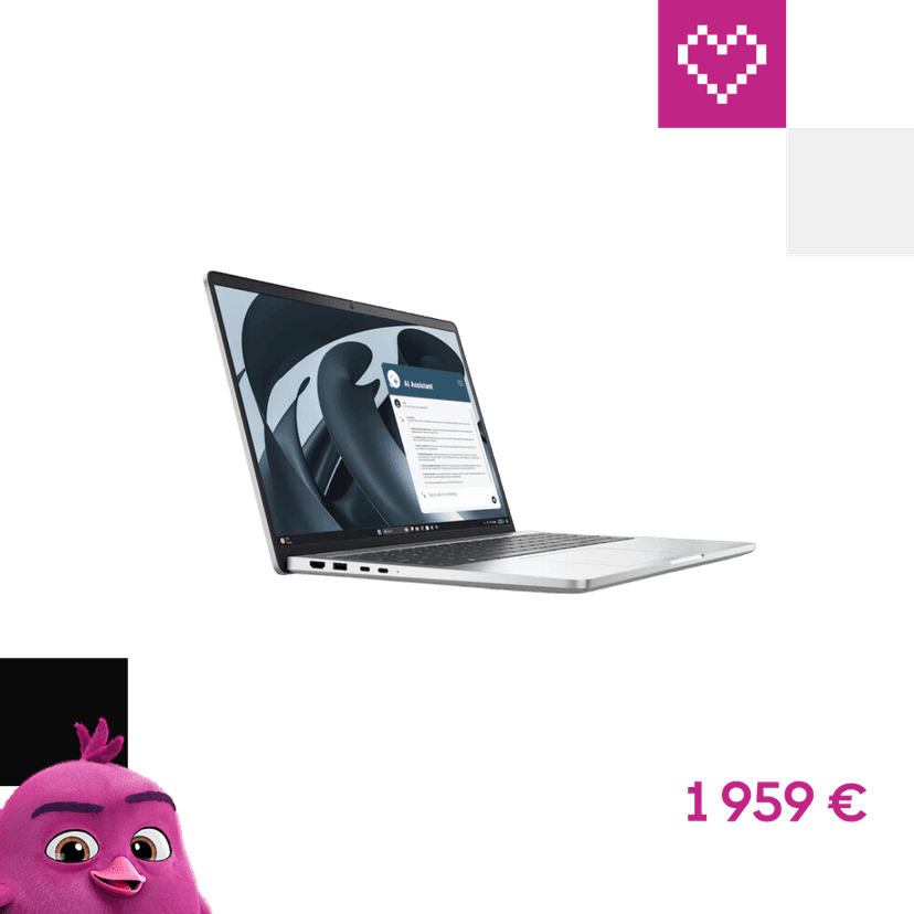 Dell Pro 16 Plus PB16255 (W4TGK) strieborný