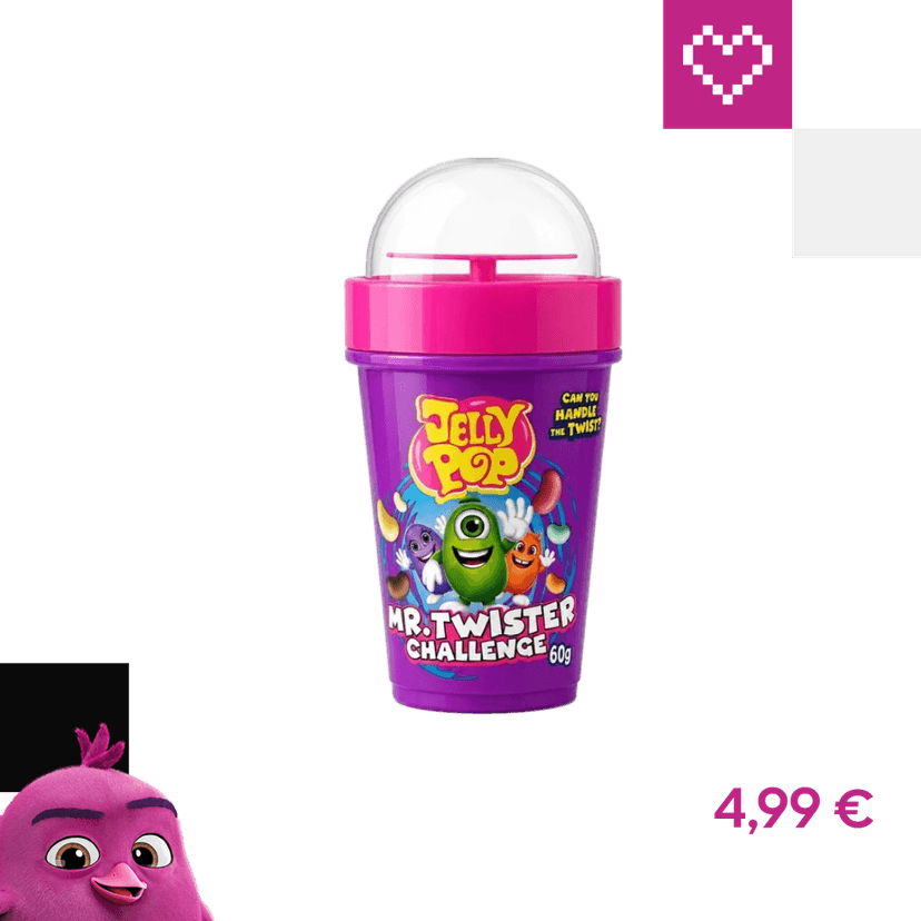 HOT-CHIP s.r.o. Bonbóny JellyPop Mr. Twister Challenge 60 g