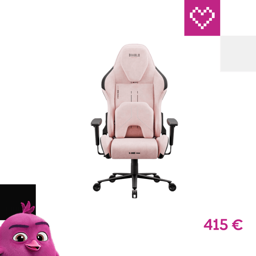 Diablo X.One Normal Size herná stolička ružová