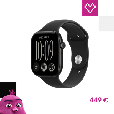 Apple Watch Series 12 (42mm) Čierny hliník s čiernym športovým remienkom M/L